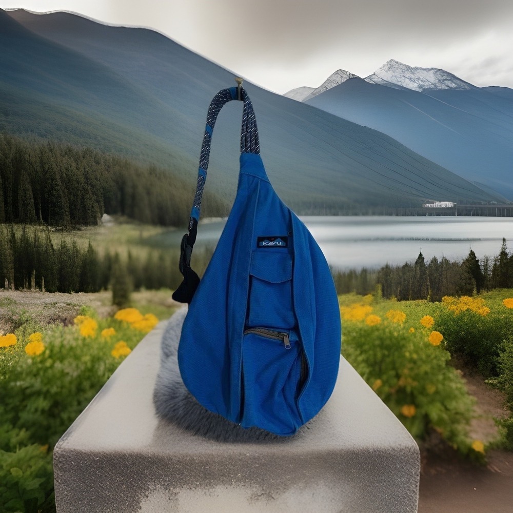 Kavu‎ Rope Sling Bag Crossbody Backpack Outdoor Canvas Adjustable Strap Hiking